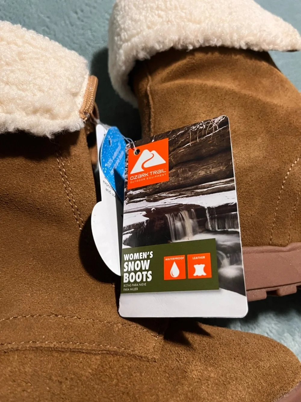 Ozark Trail Women's Snow Boots - Brown and Cream